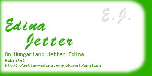 edina jetter business card